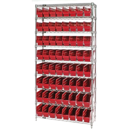 Quantum Storage Systems Wire Shelving Bin System - Complete Wire Package WR9-201RD